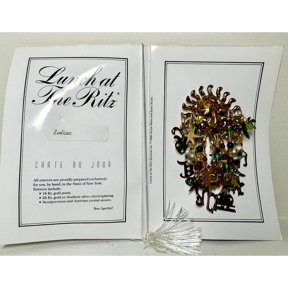 Lunch At The Ritz Vintage Zodiac 1989 Signed